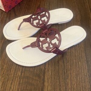 Tory Burch Women's purple and  White Sandals